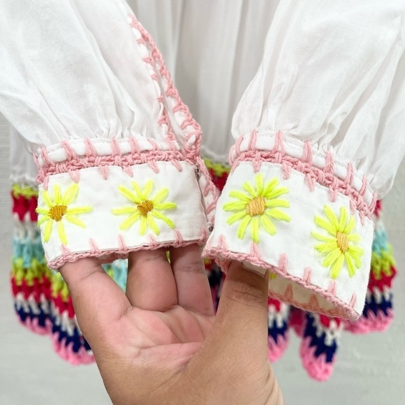 Celia B Crochet Scarlett Dress White - Picture 4 of 6